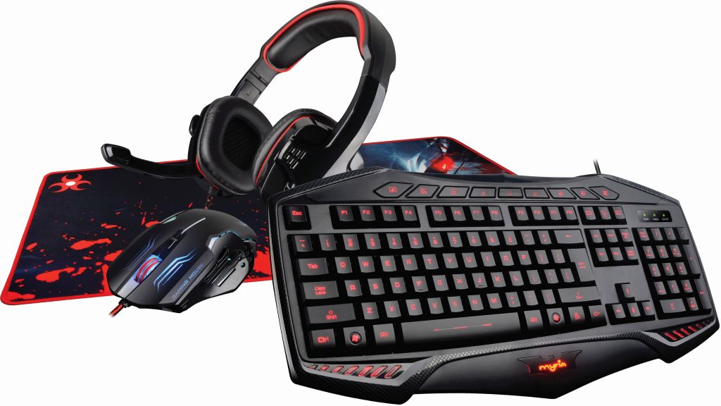 Kit Gaming 4 in 1 MYRIA MG7503, tastatura, mouse, casti, mousepad